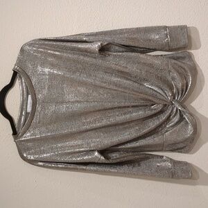 Fourteenth Place Gold & Silver Lame Blouse Size Medium